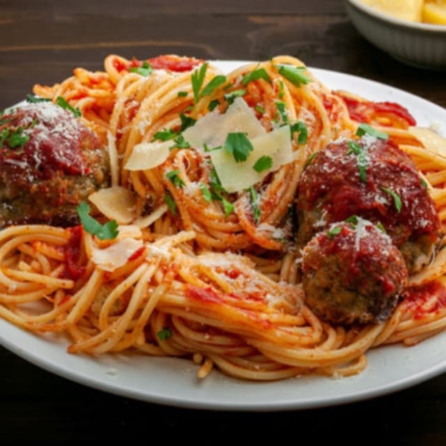 Spaghetti N Meatballs.