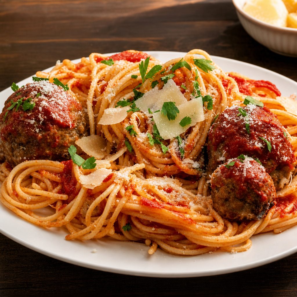 Spaghetti N Meatballs.